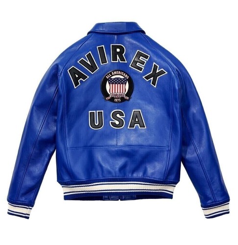 Men avirex blue - men, bomber